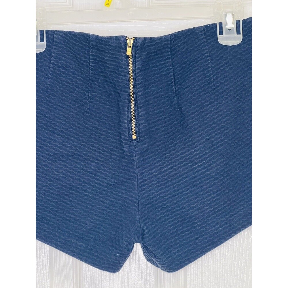 LILLY PULITZER SCALLOPED POCKET SHORTS NAVY BLUE SIZE 0 - Picture 5 of 9